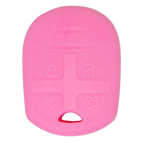 Replacement Silicone Jacket Keyless Remote Cover FRDB54 for Ford - Pink Shop Automotive Keyless2Go