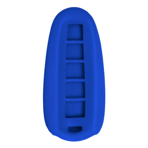 Replacement Silicone Jacket Keyless Remote Cover FRDB74 for Ford 4 Button Smart Key FCC ID: M3N5WY8609 - Blue