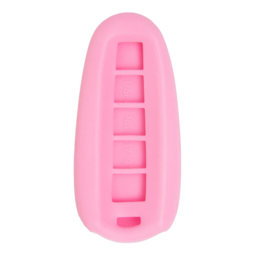 Replacement Silicone Jacket Keyless Remote Cover FRDB74 for Ford 4 Button Smart Key FCC ID: M3N5WY8609 - Pink