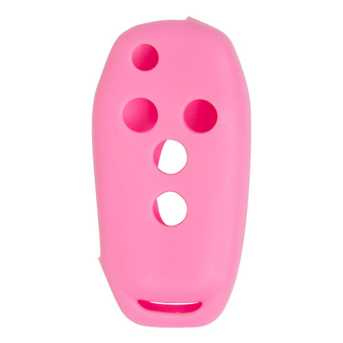 Keyless2Go Replacement Silicone Jacket Keyless Remote Cover FRDB94 for Ford 4 Button Flip Key FCC ID: N5FA08TAA - Pink Auto Accessories
