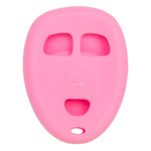 Keyless2Go Replacement Silicone Jacket Keyless Remote Cover GMC34 for GM - Pink Auto Accessories