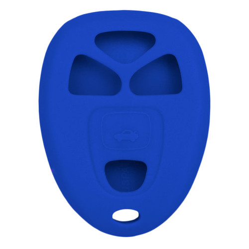 Keyless2Go Replacement Silicone Jacket Keyless Remote Cover GMC55 for GM - Blue Keyless2Go