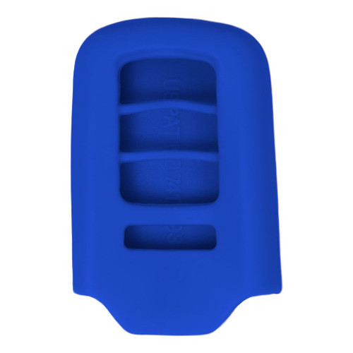 Keyless2Go Replacement Silicone Jacket Keyless Remote Cover HNDAD104 for Honda 4 Button Smart Key FCC ID: ACJ932HK1210A / KR5V1X - Blue Auto Accessories