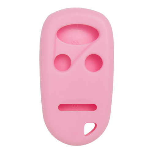 Keyless2Go Replacement Silicone Jacket Keyless Remote Cover HNDAD24 for Honda 4 Button Remote FCC ID: K0BUTAH2T - Pink Auto Accessories