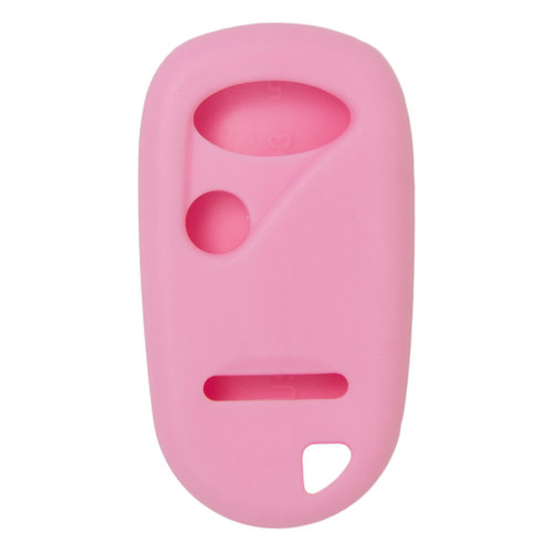 Keyless2Go Replacement Silicone Jacket Keyless Remote Cover NDAD13 for Honda 3 Button Remote FCC ID: NHVWB1U521 / NHVWB1U523 / OUCG8D-344H-A - Pink Our Brands