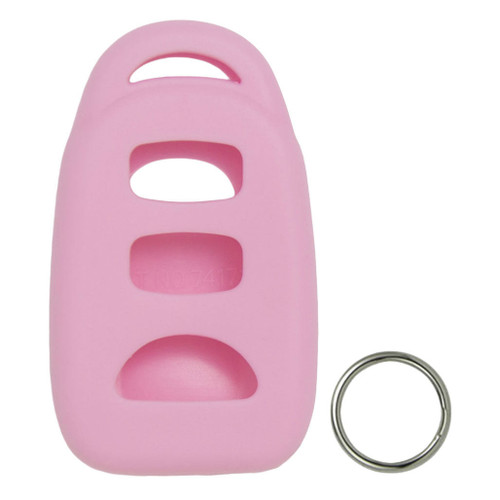 Keyless2Go Replacement Silicone Jacket Keyless Remote Cover HYKIK23 for Kia 4 Button Remote FCC ID: PINHA-T008 - Pink Our Brands