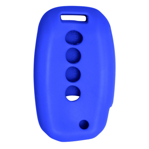 Keyless2Go Replacement Silicone Jacket Keyless Remote Cover HYKIK64 for Kia 4 Button Flip Key FCC ID: OSLOKA-870T - Blue Our Brands