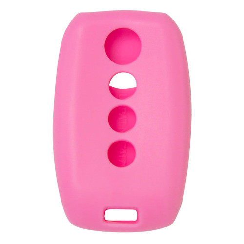 Replacement Silicone Jacket Keyless Remote Cover HYKIK74 for Kia 4 Button Proximity Smart Key FCC ID: SY5XMFNA433 - Pink