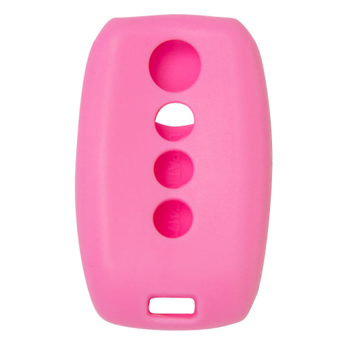 Keyless2Go Replacement Silicone Jacket Keyless Remote Cover HYKIK74 for Kia 4 Button Proximity Smart Key FCC ID: SY5XMFNA433 - Pink Auto Accessories