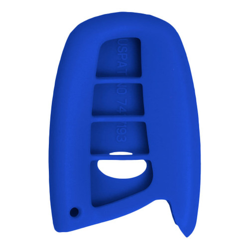 Keyless2Go Replacement Silicone Jacket Keyless Remote Cover HYKIK54 for Hyundai 4 Button Smart Key FCC ID: SY5DMFNA04 - Blue Shop Automotive