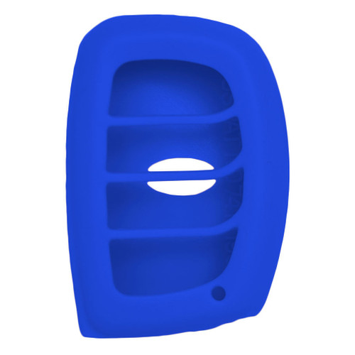 Replacement Silicone Jacket Keyless Remote Cover HYKIK84 for Hyundai 4 Button Smart Key FCC ID: SY5MDFNA433 - Blue