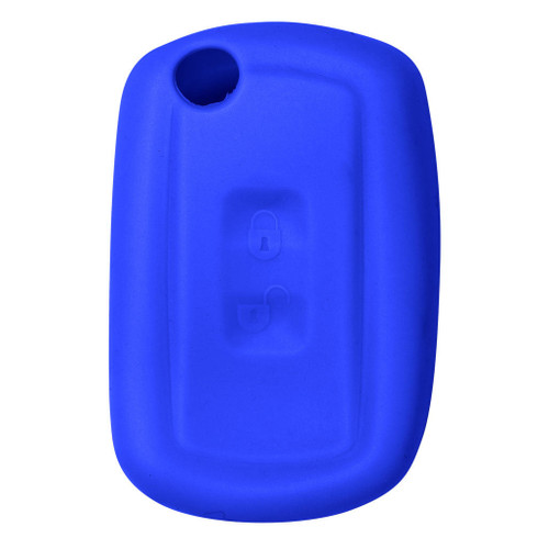 Keyless2Go Replacement Silicone Jacket Keyless Remote Cover LROVU13 for Land Rover 3 Button Flip Key FCC ID: YWX000071 - Blue Our Automotive Brands
