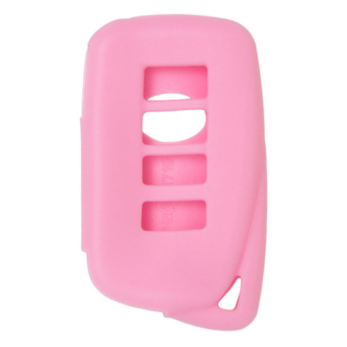 Keyless2Go Replacement Silicone Jacket Keyless Remote Cover LXUSI44 for 4 Button Lexus Proximity Smart Key FCC ID: HYQ14FBA - Pink Shop Automotive