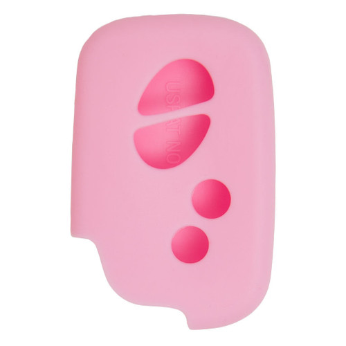 Keyless2Go Replacement Silicone Jacket Keyless Remote Cover LXUSI34 for 4 Button Proximity Lexus Smart Key FCC ID: HYQ14AAB HYQ14ACX - Pink Our Automotive Brands