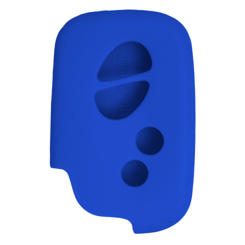 Keyless2Go Replacement Silicone Jacket Keyless Remote Cover LXUSI34 for 4 Button Proximity Lexus Smart Key FCC ID: HYQ14AAB HYQ14ACX - Blue Shop Automotive