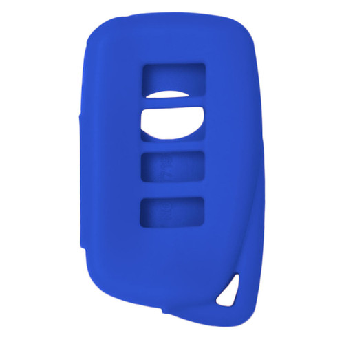 Keyless2Go Replacement Silicone Jacket Keyless Remote Cover LXUSI44 for 4 Button Lexus Proximity Smart Key FCC ID: HYQ14FBA - Blue Auto Accessories