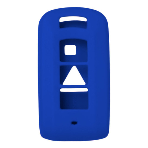 Keyless2Go Replacement Silicone Jacket Keyless Remote Cover MITP14 for Mitsubishi 4 Button Smart Proximity Key FCC ID: OUC644M-KEY-N - Blue Keyless2Go