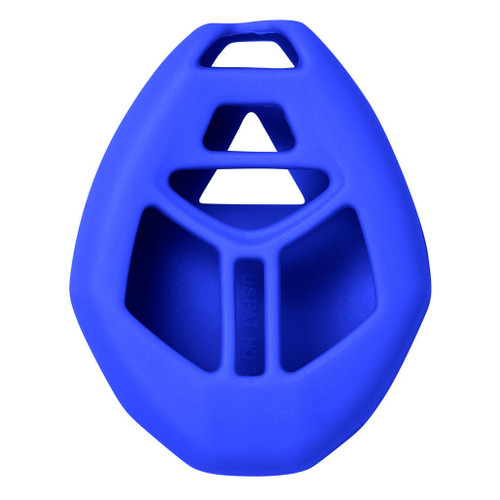 Keyless2Go Replacement Silicone Jacket Keyless Remote Cover MITP24 for Mitsubishi 4 Button Remote Key FCC ID: OUCG8D-620M-A - Blue Auto Accessories