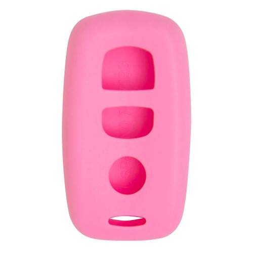 Keyless2Go Replacement Silicone Jacket Keyless Remote Cover MZDAM13 for Mazda 3 Button Remote FCC ID: KPU41846 KPU41794 - Pink Our Brands