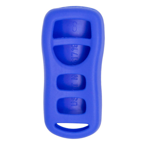 Replacement Silicone Jacket Keyless Remote Cover NSSNF24 for Nissan - Blue