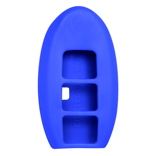 Keyless2Go Replacement Silicone Jacket Keyless Remote Cover NSSNF33 for Nissan - Blue Auto Accessories