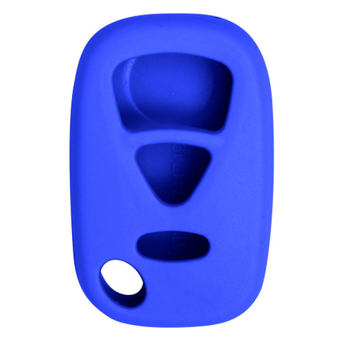 Keyless2Go Replacement Silicone Jacket Keyless Remote Cover SUZIQ13 for Suzuki 3 Button Remote FCC ID: KBRTS005 - Blue Shop Automotive