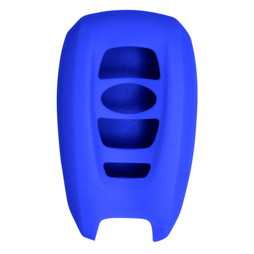 Replacement Silicone Jacket Keyless Remote Cover SUBRO34 for Subaru 3 Button Proximity Smart Remote Key FCC ID: HYQ14AHC - Blue