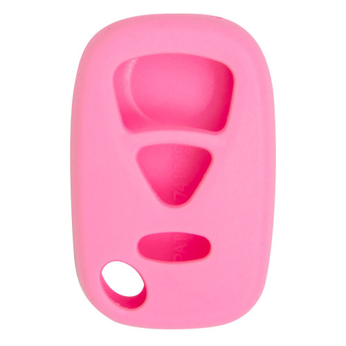 Keyless2Go Replacement Silicone Jacket Keyless Remote Cover SUZIQ13 for Suzuki 3 Button Remote FCC ID: KBRTS005 - Pink Shop Automotive