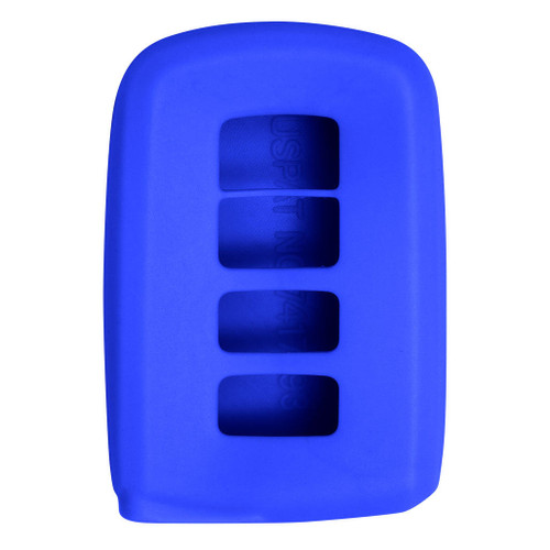 Keyless2Go Replacement Silicone Jacket Keyless Remote Cover TYOTAG104 for Toyota 4 Button Smart Key Remote FCC ID: HYQ14FBA - Blue Remote Protectors