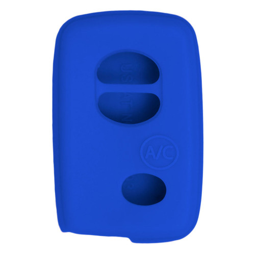 Keyless2Go Replacement Silicone Jacket Keyless Remote Cover TYOTAG54 for Toyota 4 Button Proximity Smart Key Remote FCC ID: HYQ14AAB - Blue Our Brands