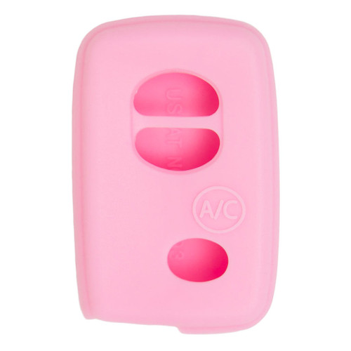 Keyless2Go Replacement Silicone Jacket Keyless Remote Cover TYOTAG54 for Toyota 4 Button Proximity Smart Key Remote FCC ID: HYQ14AAB - Pink Our Automotive Brands