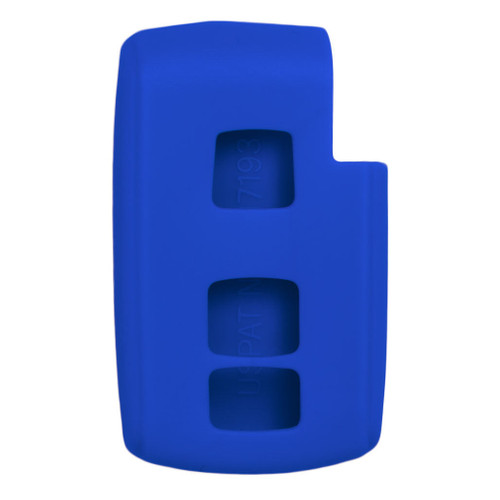 Replacement Silicone Jacket Keyless Remote Cover TYOTAG73 for Toyota Prius 3 Button Smart Key Proximity Remote FCC ID: M0ZB31EG - Blue