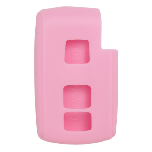 Keyless2Go Replacement Silicone Jacket Keyless Remote Cover TYOTAG73 for Toyota Prius 3 Button Smart Key Proximity Remote FCC ID: M0ZB31EG - Pink Shop Automotive