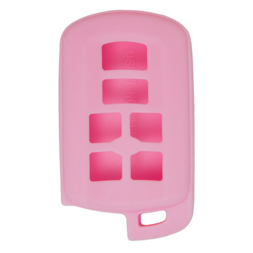 Replacement Silicone Jacket Keyless Remote Cover TYOTAG86 for Toyota Sienna 6 Button Smart Key Proximity Remote FCC ID: HYQ14ADR - Pink