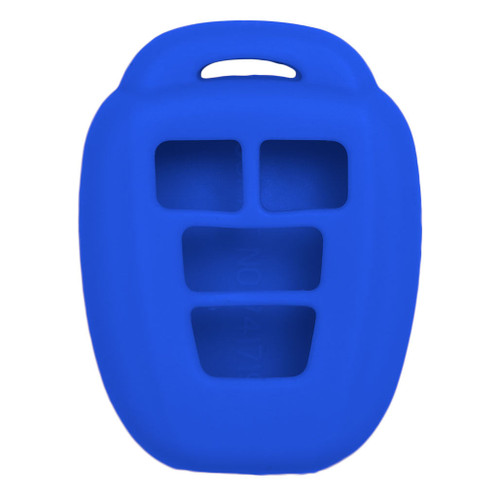 Keyless2Go Replacement Silicone Jacket Keyless Remote Cover TYOTAG94 for Toyota 4 Button Remote Key FCC ID: HYQ12BDM HYQ12BEL - Blue Keyless2Go