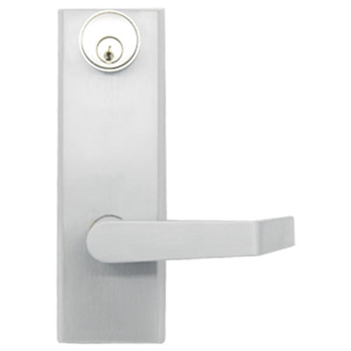 PLS PLS RLE80 RIM Lever Trim Escutcheon - Storeroom - Satin Chrome 26D PLS