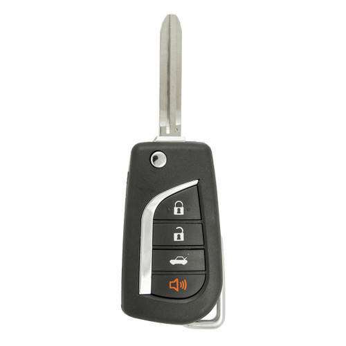 Keyless2Go Keyless2Go 4 Button Remote Flip Key Replacement For Toyota HYQ12BBY / 89070-06231 / 4D67 Chip Remote Head Keys