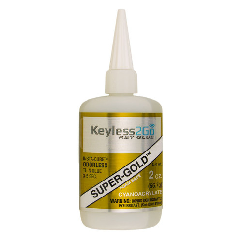 Keyless2Go Keyless2Go Super-Gold Odorless Insta-Cure Glue 2oz - Thin Shop Automotive