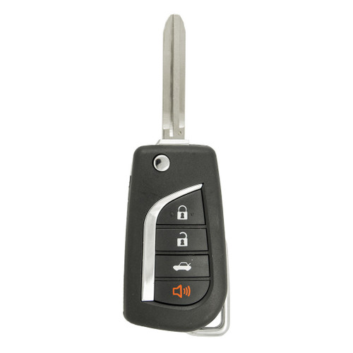 Keyless2Go Keyless2Go 4 Button Remote Flip Key For Toyota GQ4-29T / 89070-02270 / 4D67 Chip Keys & Remotes