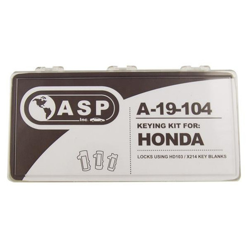 ASP ASP A-19-104 Honda HD103 X214 Keying Kit ASP