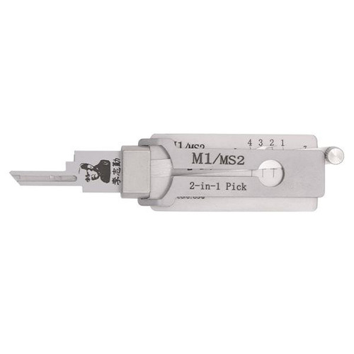 Original Lishi Original Lishi 2 in 1 Pick for Master Lock Padlocks That Use M1 / MS2 Key Blanks - Anti-Glare Shop Hardware
