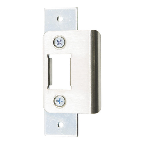 Adams Rite Adams Rite 4902 Deadlatch Strike, Flat, Short With Dust Box - Satin Stainless Steel Door Hardware