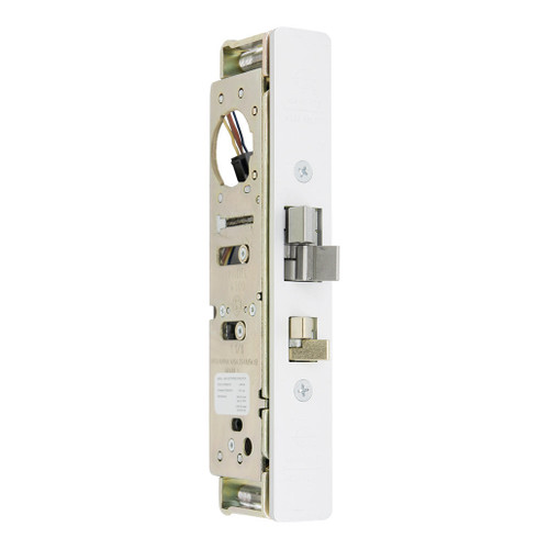 Adams Rite Steel Hawk 4300 Electrified Deadlatch, 1-1/8" Backset, No Monitoring, Surface Mount, Flat/Standard Jamb - Clear Anodized