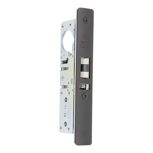 Adams Rite 4511 Standard Deadlatch, Radius Faceplate, 1-1/8" Backset, LH/RHR, 2-5/8" Strike - Dark Bronze