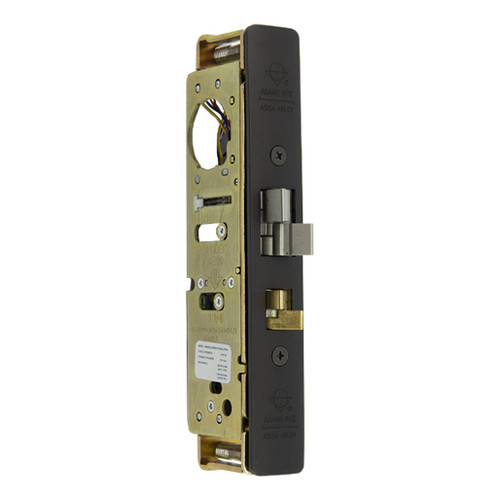 Adams Rite Steel Hawk 4300 Electrified Deadlatch, 1-1/8" Backset, No Monitoring, Surface Mount, Flat/Standard Jamb - Dark Bronze