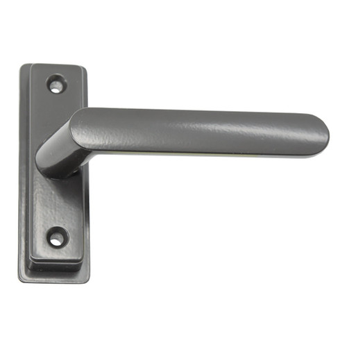 Adams Rite 4568 Lever Handle Eurostyle For 4300, 4500, 4900 Series Deadlatches - Straight - RH or RHR - 1-3/4" to 2" Door Thickness - Dark Bronze Anodized