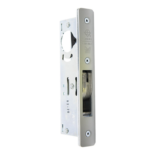 Adams Rite MS1850S Series MS Deadlock, Radius Faceplate, 31/32" Backset, Hookbolt, Non-Handed - Clear Anodized