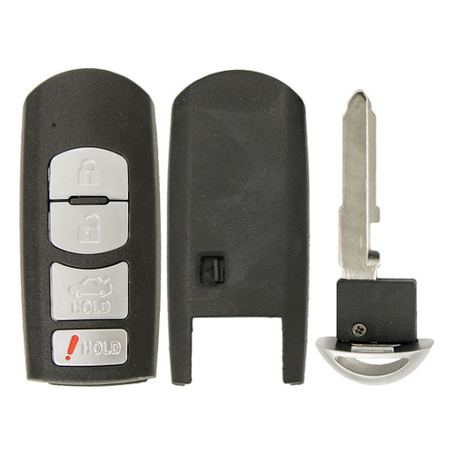 Keyless2Go Keyless2Go 4 Button Shell For Mazda Smart Proximity Remote Key WAZSKE13D01 Shells