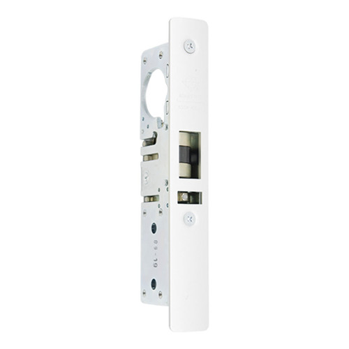 Adams Rite 4511 Standard Deadlatch, Radius Faceplate, 7/8" Backset, RH/LHR, 2-5/8" Strike - Clear Anodized