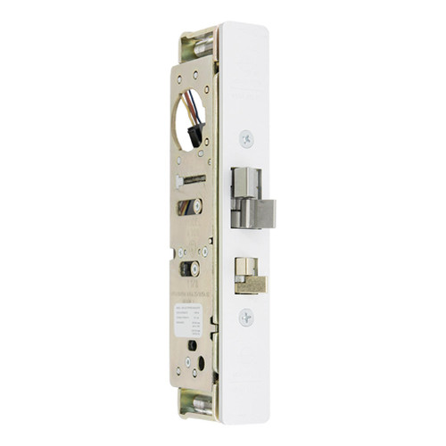 Adams Rite Steel Hawk 4300 Electrified Deadlatch, 1-1/2" Backset, No Monitoring, Surface Mount, Flat/Standard Jamb - Clear Anodized